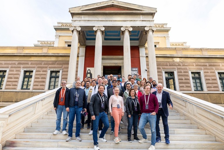 A group of EO leaders at the Regional Leadership Academy 2025 in Athens.