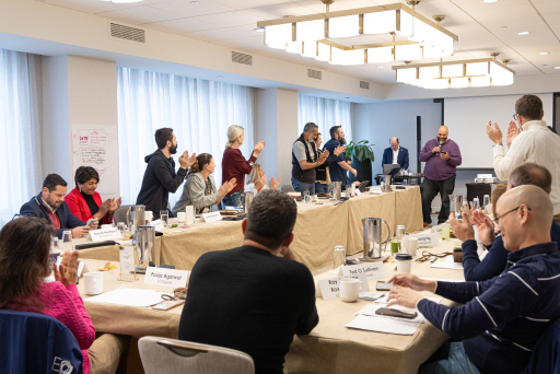 EO members meeting together