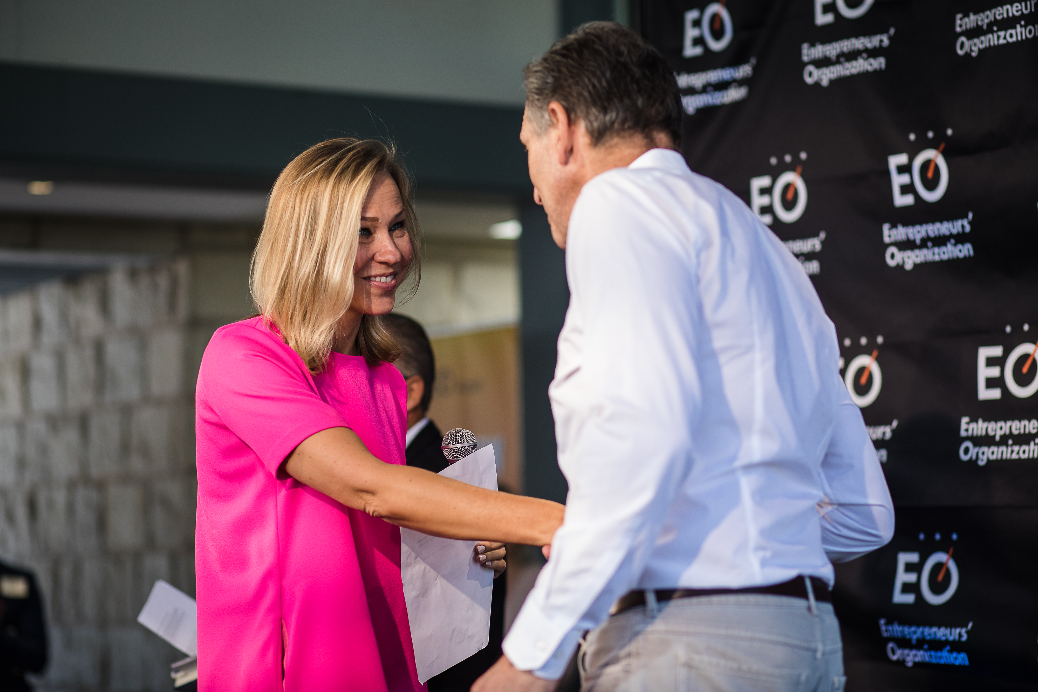 EO members participating in a group program session