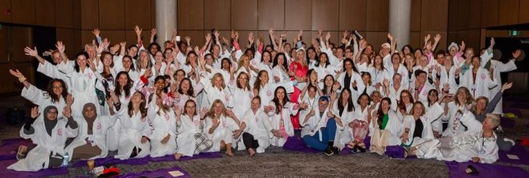 An enthusiastic group of more than 100 women entrepreneurs who attended the 2025 EO Women Summit.