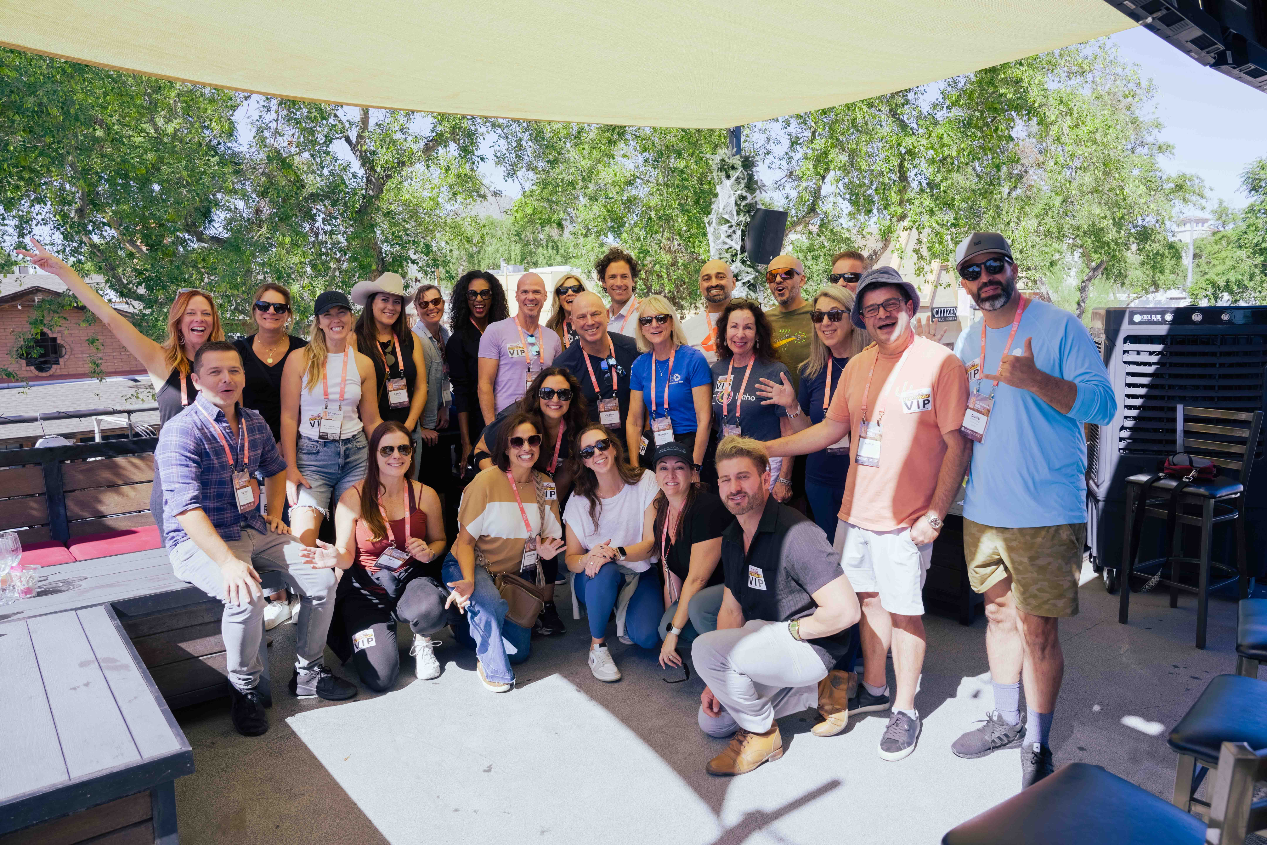 EO members networking at a chapter event